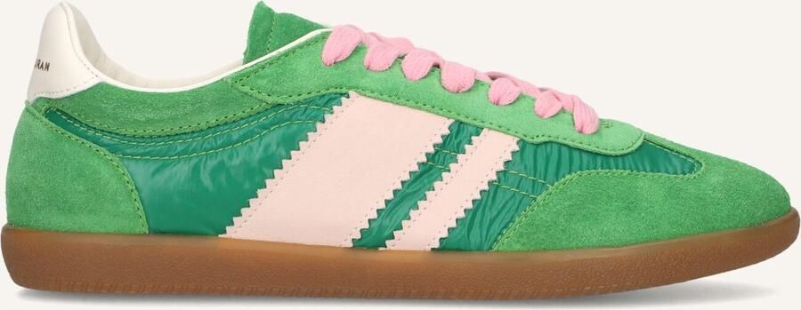 STEFANO LAURAN Lage Sneakers Dames 1white119 Maat: 38 Materiaal: Textiel Kleur: Groen