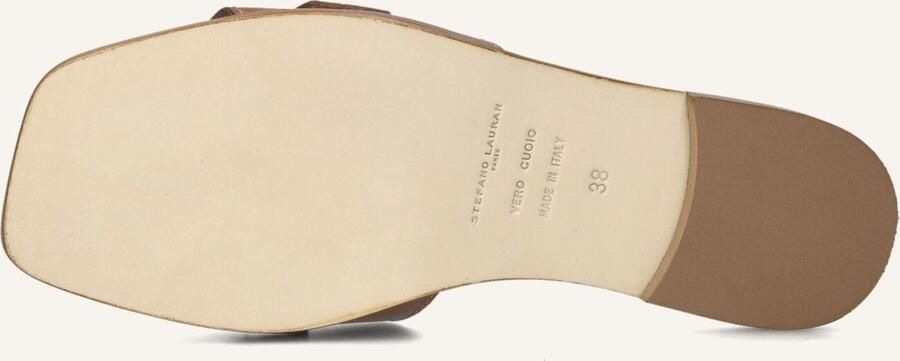 STEFANO LAURAN Slippers Dames 23100 Maat: 38 Materiaal: Leer Kleur: Bruin - Foto 2