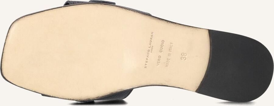STEFANO LAURAN Slippers Dames 23100 Maat: 40 Materiaal: Leer Kleur: Zwart - Foto 2