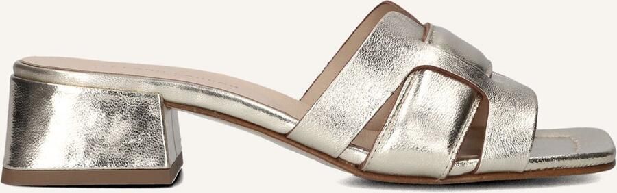 STEFANO LAURAN Sandalen met Hak Dames 24050 Maat: 39 Materiaal: Leer Kleur: Goud - Foto 2