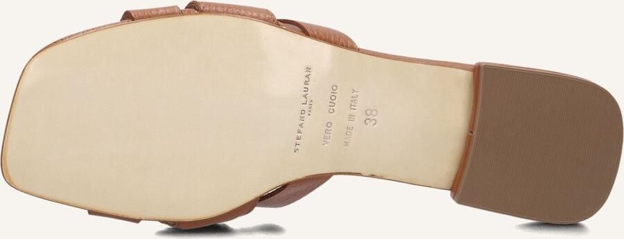 STEFANO LAURAN Slippers Dames 24050 Maat: 36 Materiaal: Leer Kleur: Cognac - Foto 2