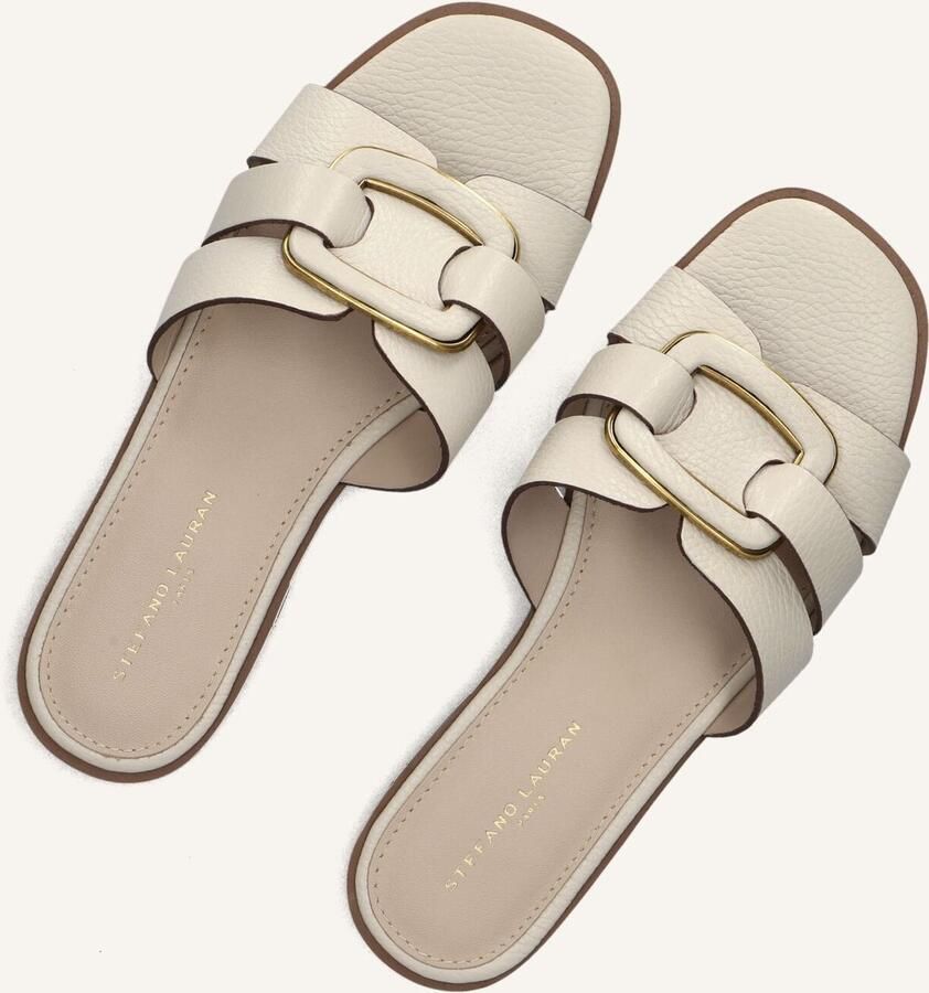 STEFANO LAURAN Slippers Dames 24152 Maat: 42 Materiaal: Leer Kleur: Beige - Foto 3