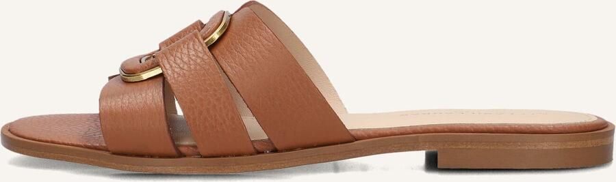 STEFANO LAURAN Slippers Dames 24152 Maat: 41 Materiaal: Leer Kleur: Cognac - Foto 3