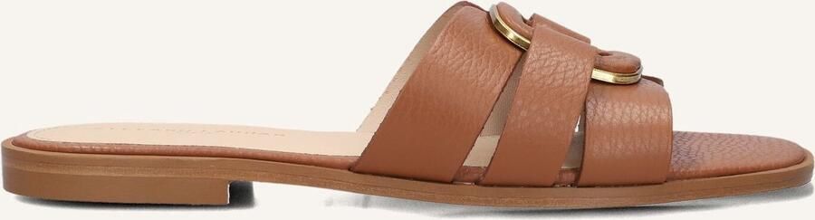 STEFANO LAURAN Slippers Dames 24152 Maat: 37 Materiaal: Leer Kleur: Cognac - Foto 3