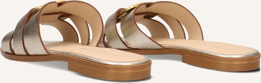 STEFANO LAURAN Slippers Dames 24152 Maat: 36 Materiaal: Leer Kleur: Goudkleurig - Foto 2