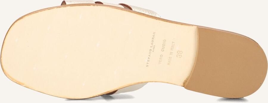 STEFANO LAURAN Slippers Dames 24152 Maat: 37 Materiaal: Leer Kleur: Goudkleurig - Foto 2