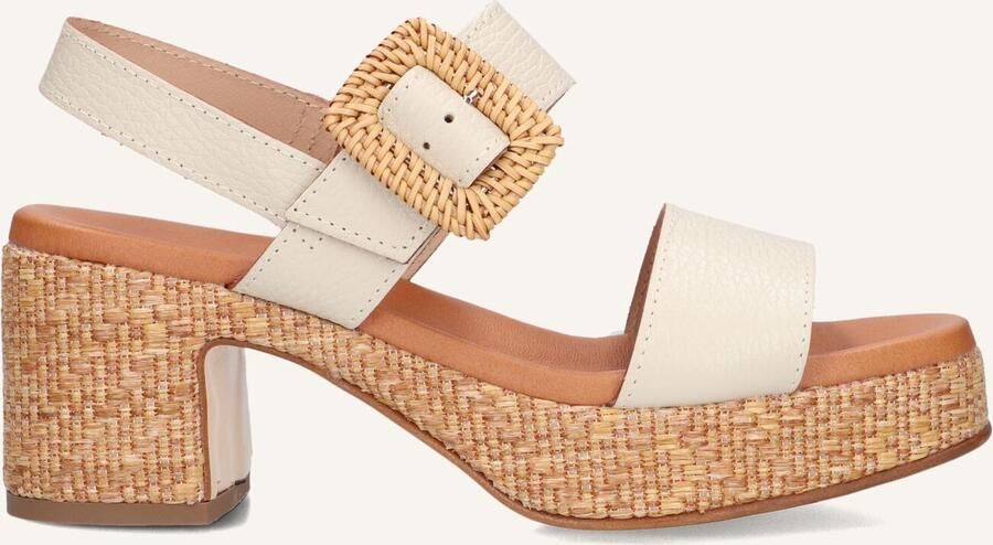 STEFANO LAURAN Sandalen met Hak Dames 24199 Maat: 40 Materiaal: Leer Kleur: Wit - Foto 2