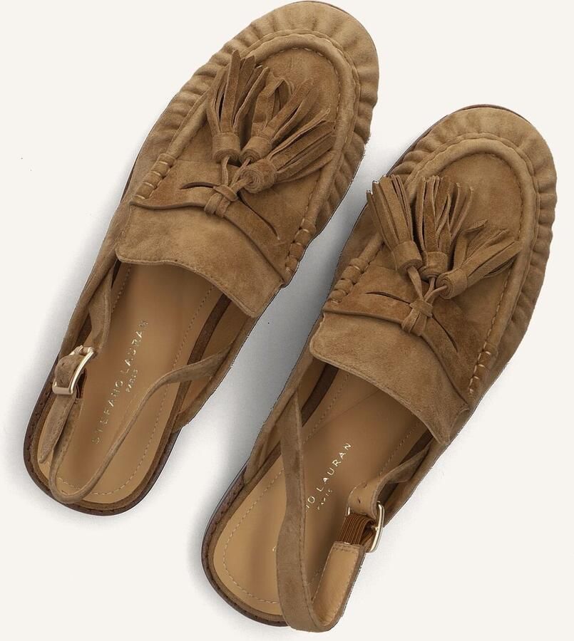 STEFANO LAURAN Slingbacks Dames 2900b Maat: 43 Materiaal: Suède Kleur: Camel - Foto 5
