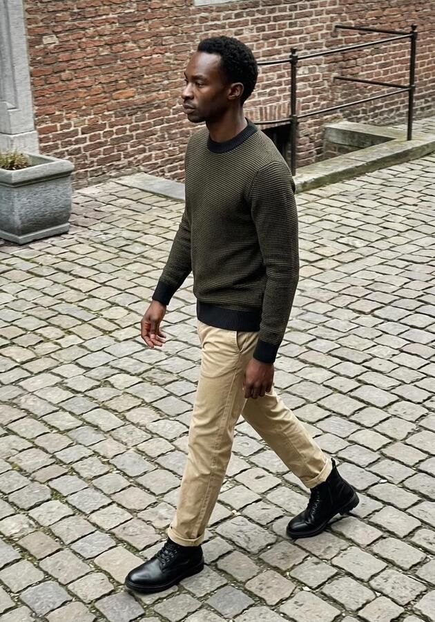 STEFANO LAURAN Veterboots Heren 3551 Maat: 46 Materiaal: Leer Kleur: Zwart - Foto 3