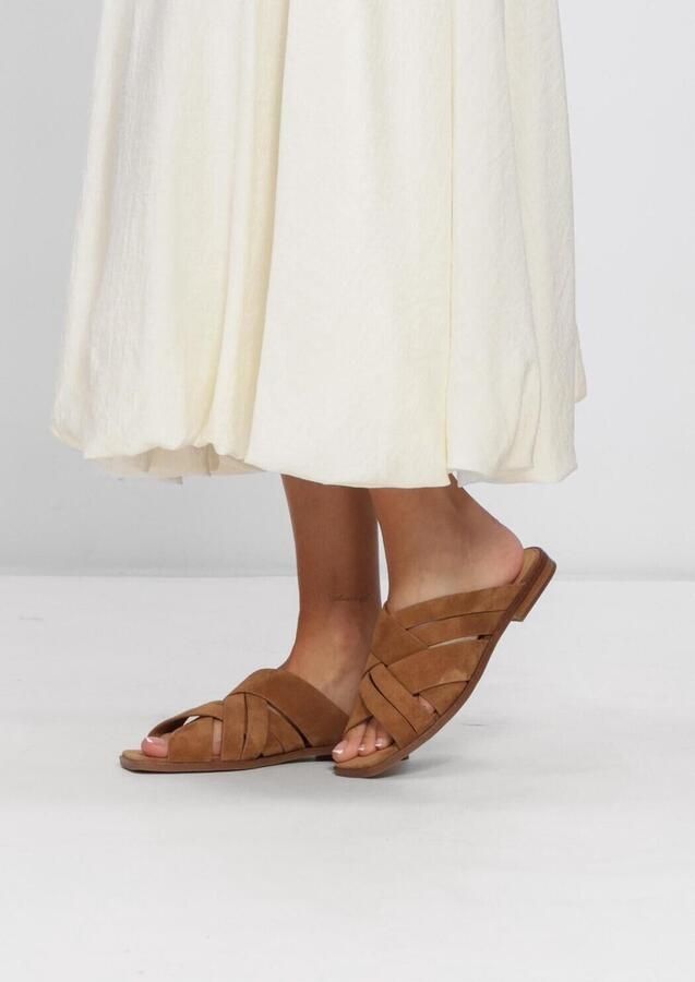 STEFANO LAURAN Slippers Dames 4004a Maat: 42 Materiaal: Suède Kleur: Camel - Foto 6