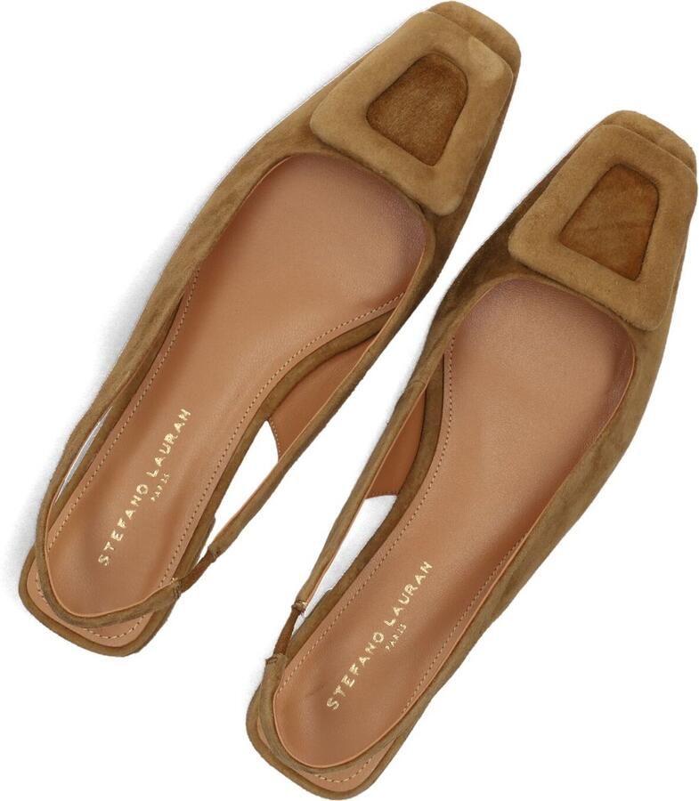 STEFANO LAURAN Slingbacks Dames 58577a Maat: 39 Materiaal: Suède Kleur: Camel - Foto 2