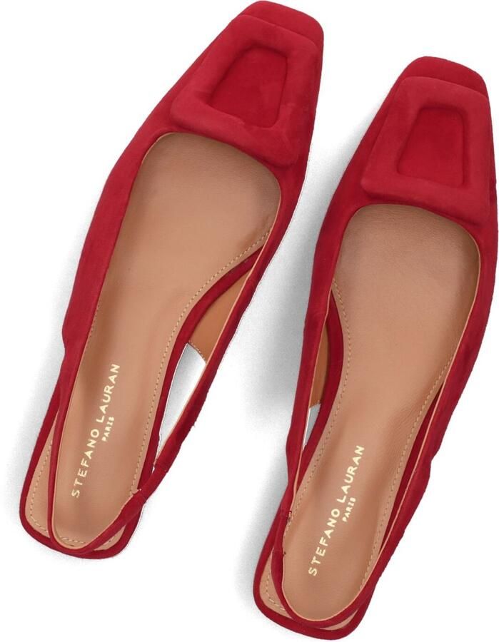 STEFANO LAURAN Slingbacks Dames 58577a Maat: 39 Materiaal: Suède Kleur: Rood - Foto 2