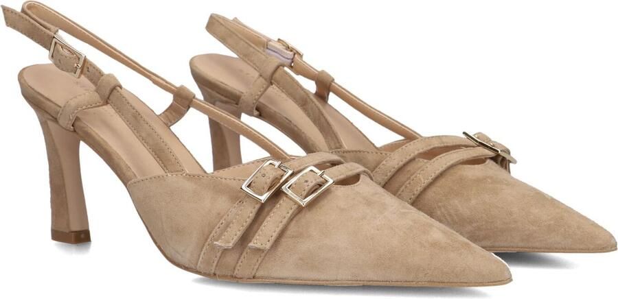 STEFANO LAURAN Slingbacks Dames 77212 Suède Beige - Foto 2