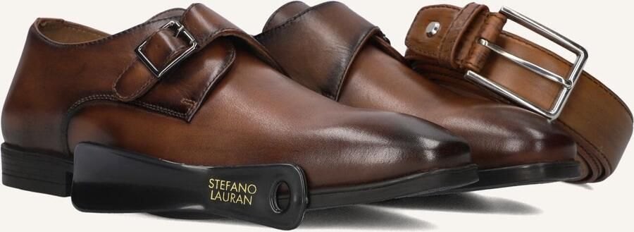STEFANO LAURAN Nette Schoenen Heren 84702 Maat: 43 Materiaal: Leer Kleur: Cognac - Foto 4