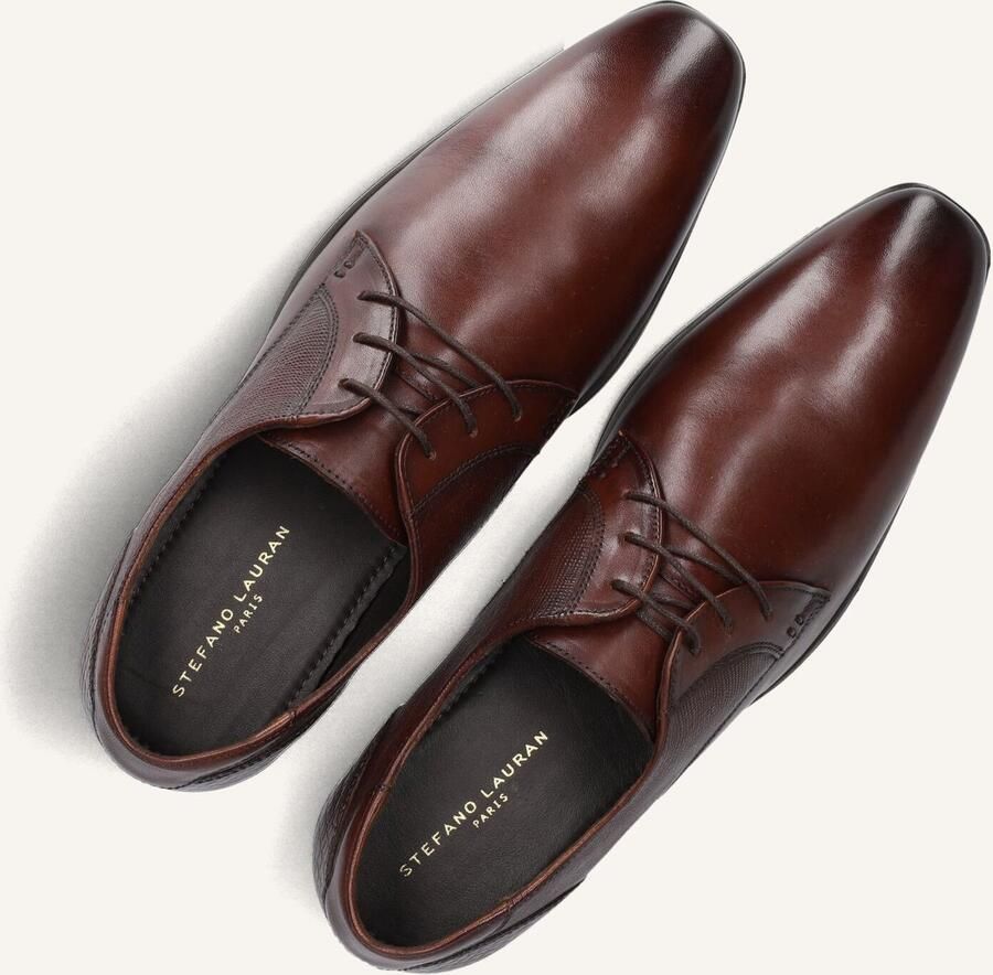 STEFANO LAURAN Nette Schoenen Heren 84708 Maat: 44 Materiaal: Lak Kleur: Cognac - Foto 5