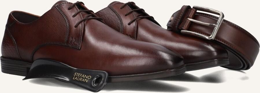 STEFANO LAURAN Nette Schoenen Heren 84708 43 5 Lak Cognac - Foto 6