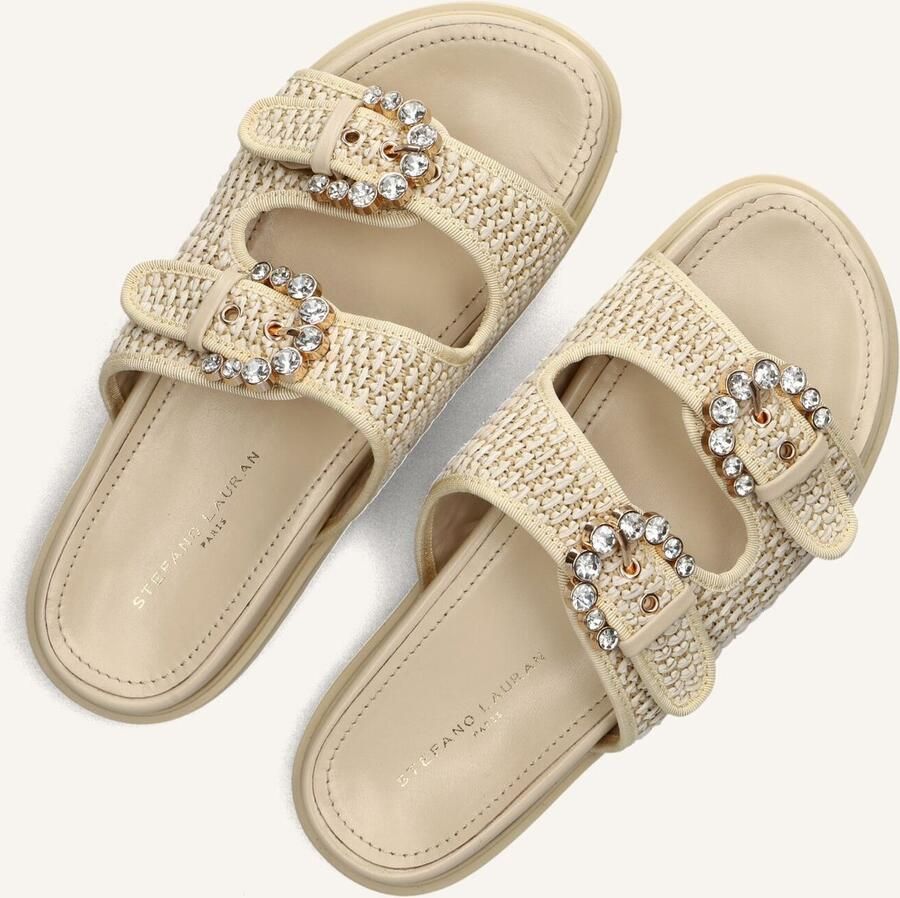 STEFANO LAURAN Slippers Dames 888632016k Maat: 41 Materiaal: Raffia Kleur: Beige - Foto 2