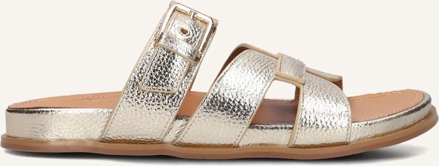 STEFANO LAURAN Slippers Dames 89863 1661 Maat: 41 Materiaal: Leer Kleur: Goud - Foto 2
