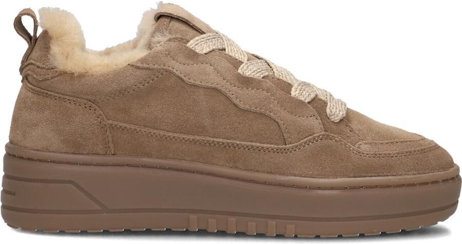 STEFANO LAURAN Lage Sneakers Dames Anemone-88 Suède Taupe