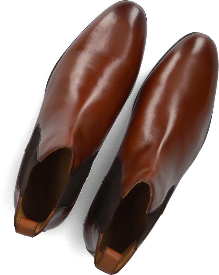 STEFANO LAURAN Chelsea Boots Heren Art-4001 Leer Cognac - Foto 5