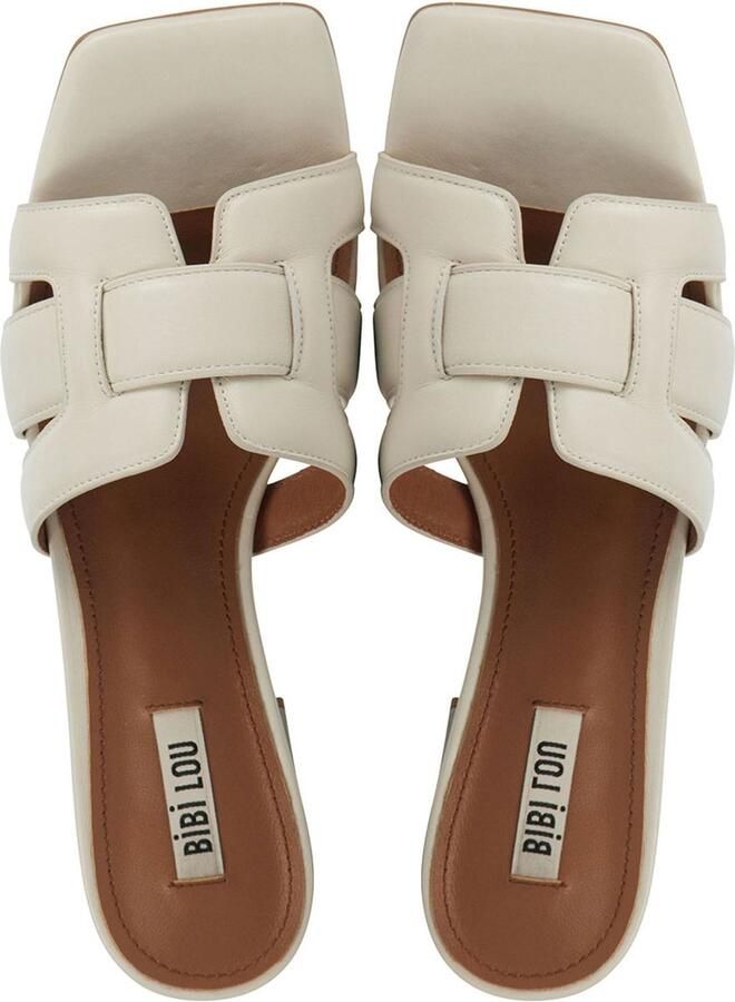 Stefano Lauran BiBi Lou Slippers Dames Sandalen Instappers Damesschoenen Leer Blokhak 761Z10VK Zwart - Foto 17