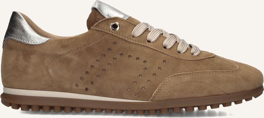 STEFANO LAURAN Lage Sneakers Dames Avril Maat: 40 Materiaal: Suède Kleur: Camel