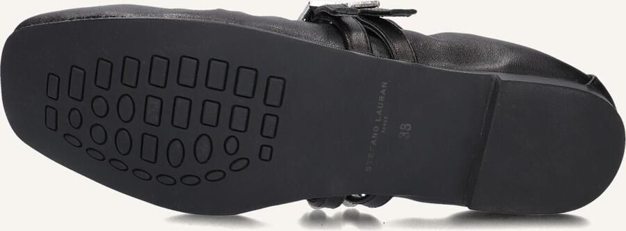 Stefano Lauran Bailarina Arrugada Ballerina's Ballarina Schoenen Instappers Dames Zwart - Foto 3