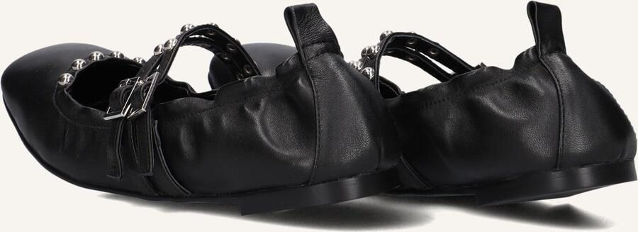 Stefano Lauran Bailarina Arrugada Ballerina's Ballarina Schoenen Instappers Dames Zwart - Foto 3