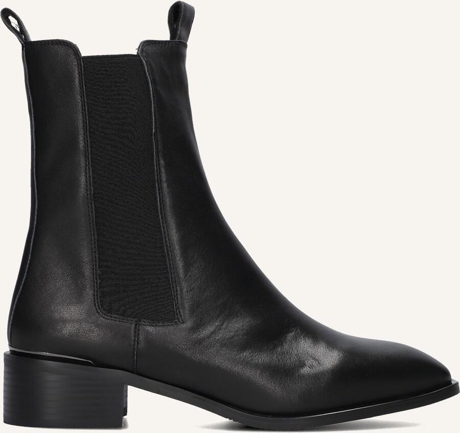STEFANO LAURAN Chelsea Boots Dames Botin Plano Leer Zwart