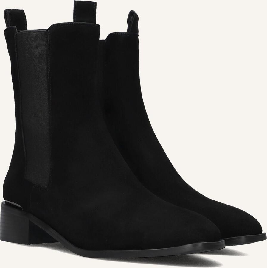 STEFANO LAURAN Chelsea Boots Dames Botin Plano Suède Zwart