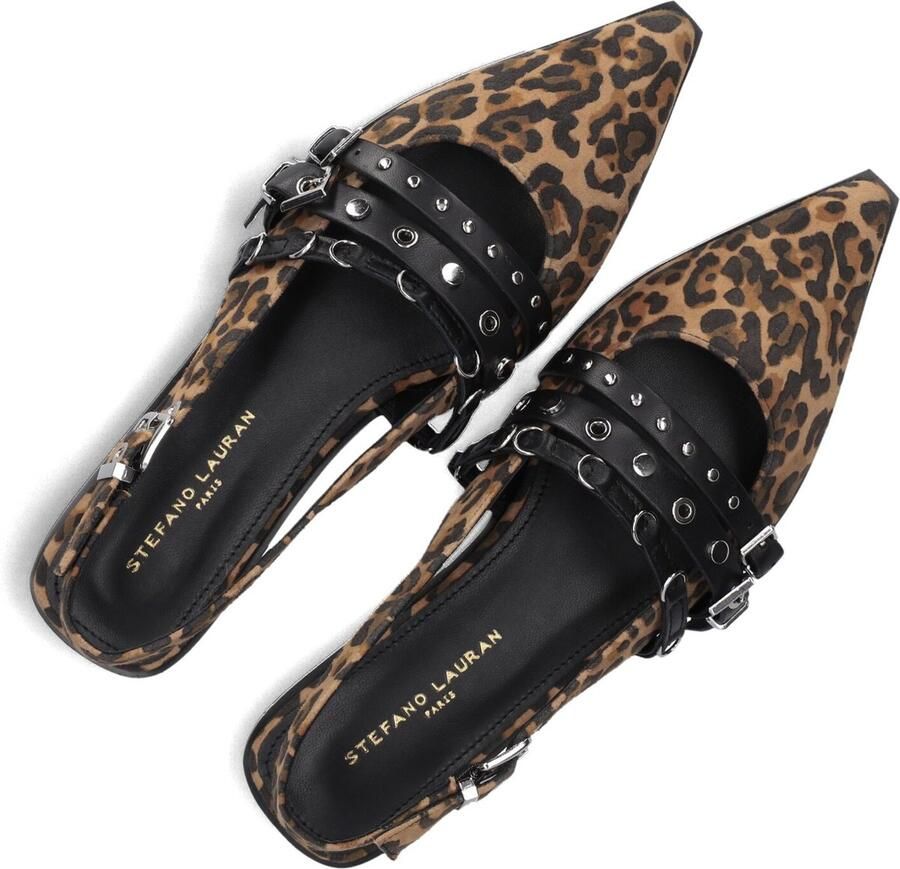 STEFANO LAURAN Slingbacks Dames D241192129 Maat: 38 Materiaal: Suède Kleur: Camel - Foto 3