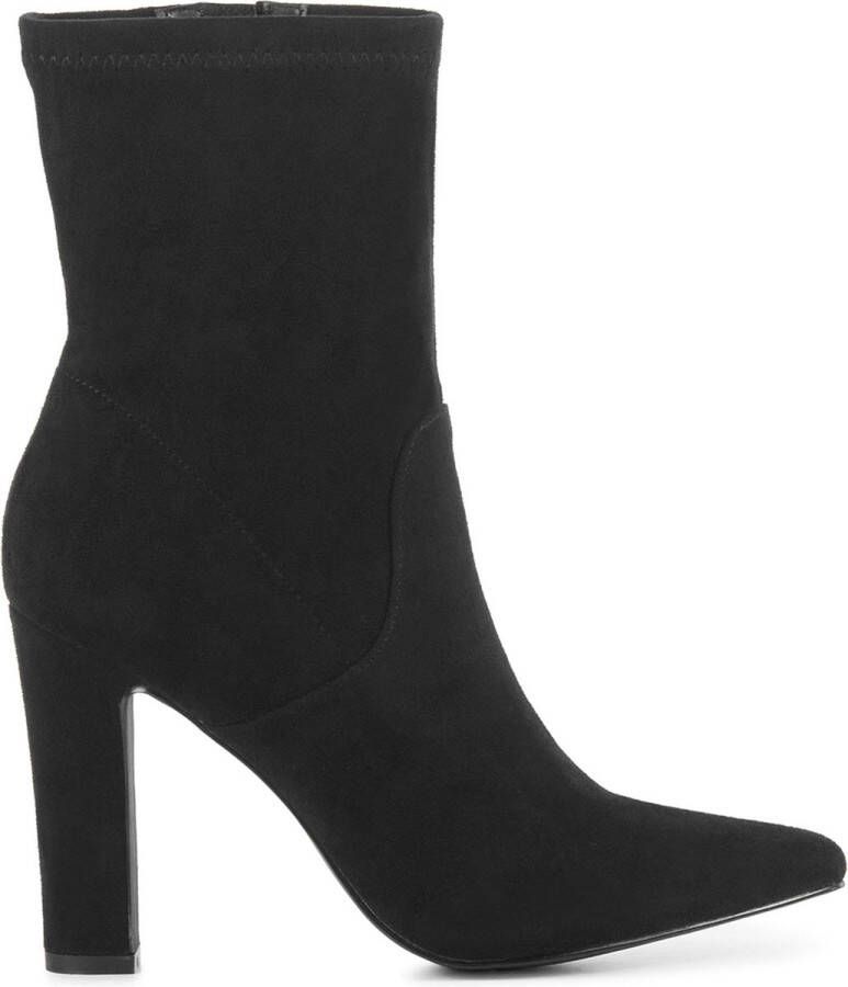 STEFANO LAURAN Enkellaarsjes Dames S3089. Maat: 39 Materiaal: Suèdelook Kleur: Zwart