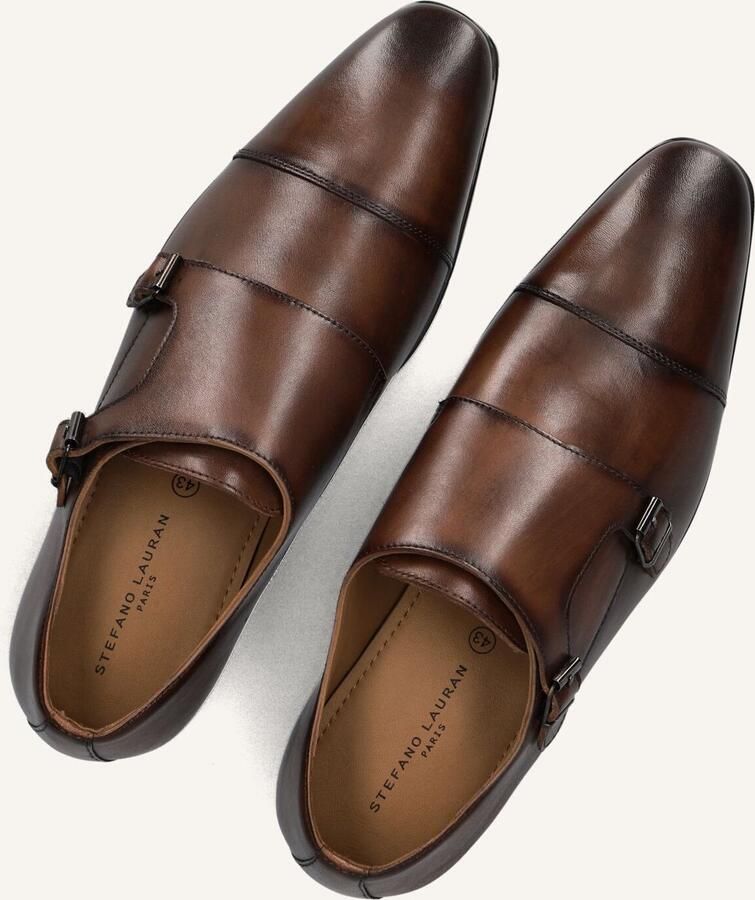 STEFANO LAURAN Nette Schoenen Heren Gesp Maat: 41 5 Materiaal: Leer Kleur: Bruin - Foto 3