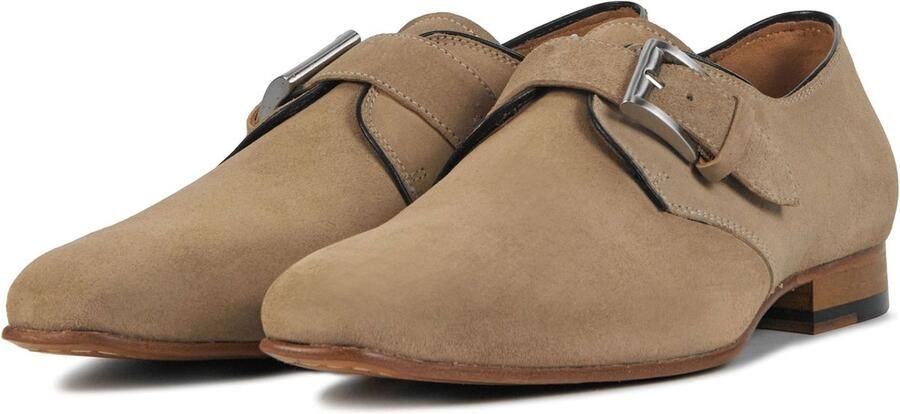 STEFANO LAURAN Nette Schoenen Heren S3084. Maat: 46 Materiaal: Suède Kleur: Beige - Foto 3