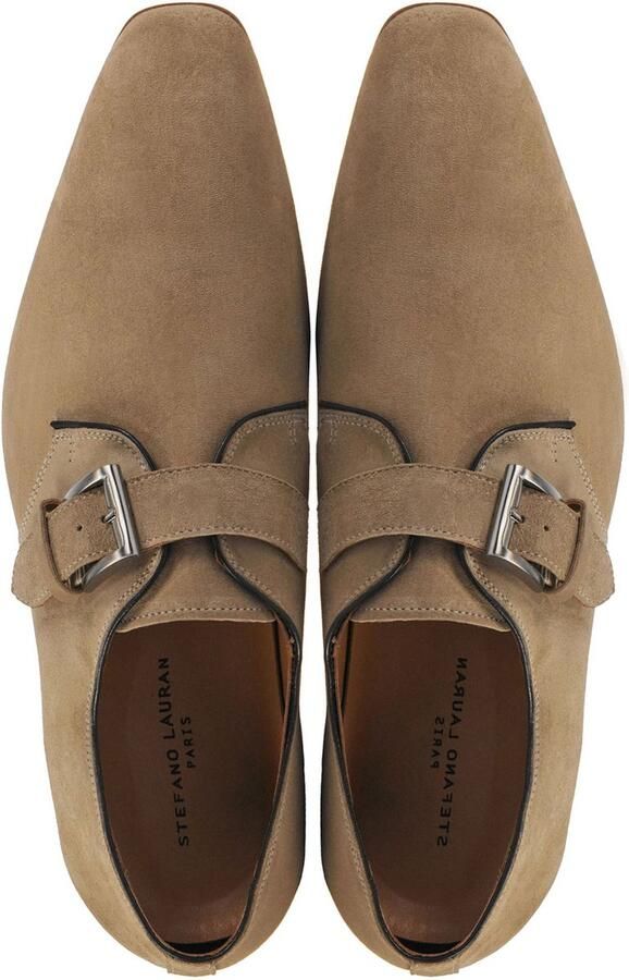STEFANO LAURAN Nette Schoenen Heren S3084. Maat: 46 Materiaal: Suède Kleur: Beige