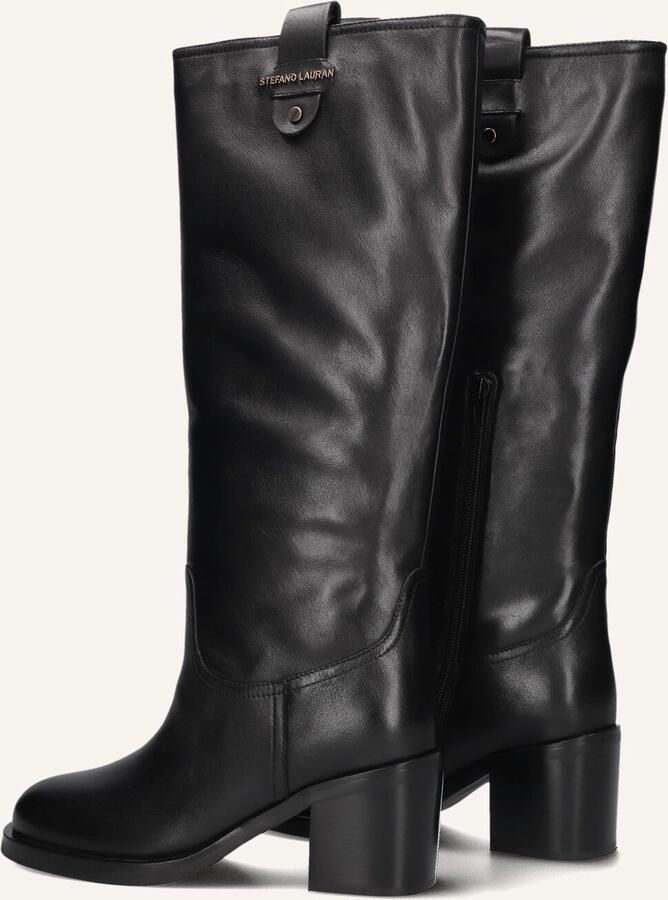 STEFANO LAURAN Hoge Laarzen Dames Gr2107 Maat: 42 Materiaal: Leer Kleur: Zwart - Foto 2