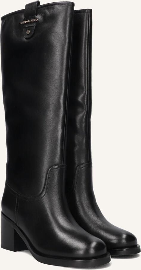 STEFANO LAURAN Hoge Laarzen Dames Gr2107 Maat: 40 Materiaal: Leer Kleur: Zwart