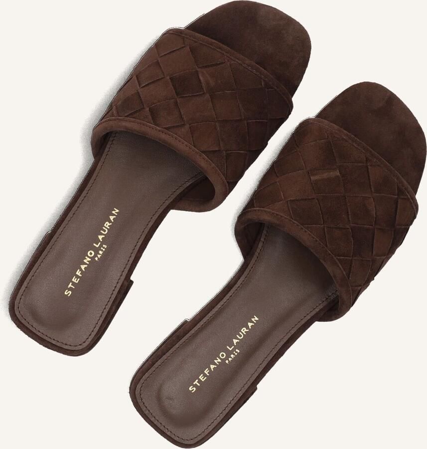 STEFANO LAURAN Slippers Dames L24073 Maat: 38 Materiaal: Suède Kleur: Bruin - Foto 5