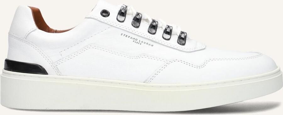 STEFANO LAURAN Lage Sneakers Heren Lj2502 Maat: 44 Materiaal: Leer Kleur: Wit
