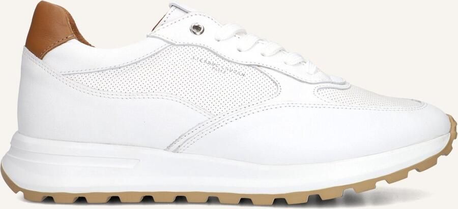 STEFANO LAURAN Lage Sneakers Heren Lj2504 Maat: 44 Materiaal: Leer Kleur: Wit