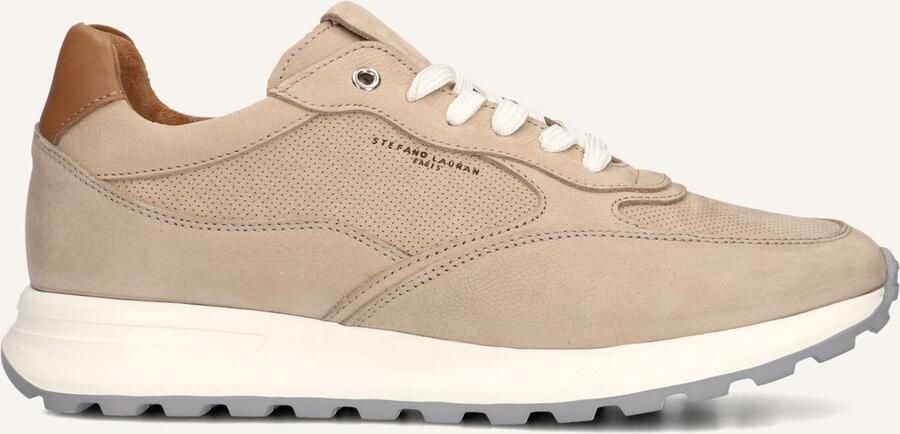 STEFANO LAURAN Lage Sneakers Heren Lj2504 Maat: 42 Materiaal: Suède Kleur: Beige