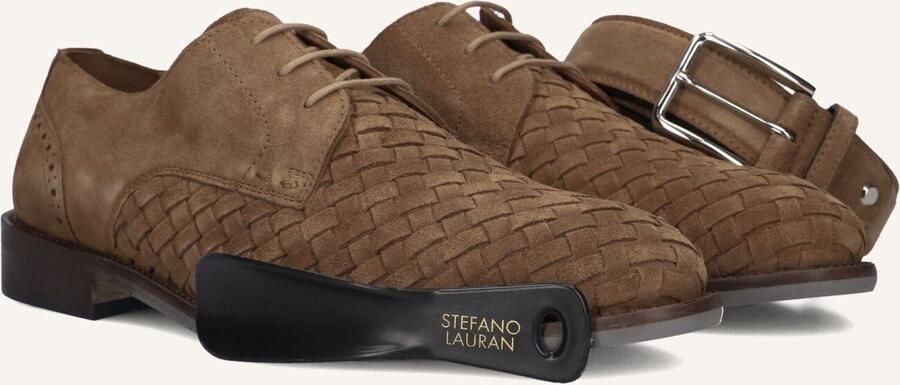 STEFANO LAURAN Nette Schoenen Heren Msh0010098. Maat: 48 Materiaal: Suède Kleur: Camel - Foto 6