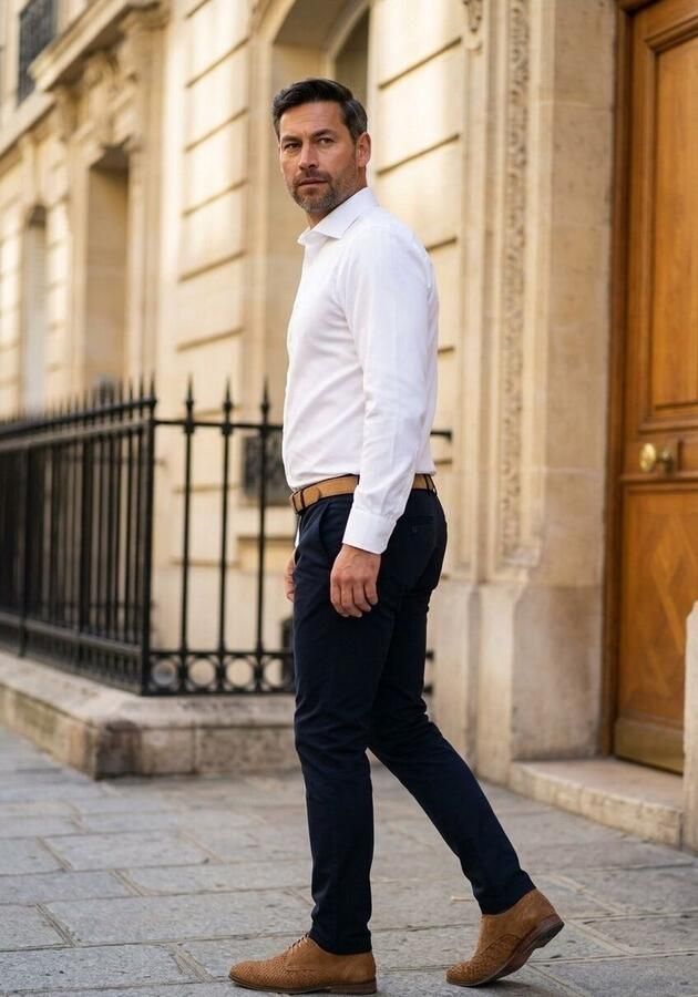 STEFANO LAURAN Nette Schoenen Heren Msh0010098. Maat: 41 Materiaal: Suède Kleur: Camel - Foto 6