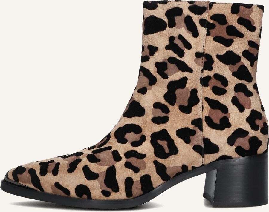 Stefano Lauran Pe2023 Enkellaarsjes Enkelboots met rits Dames Beige - Foto 2