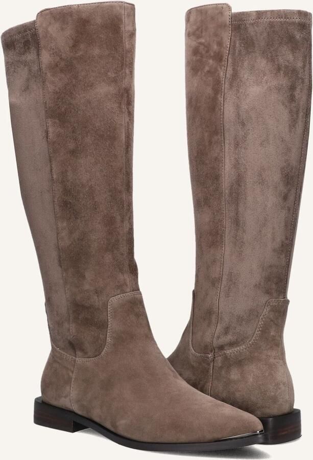 STEFANO LAURAN Hoge Laarzen Dames Pe2059 Maat: 41 Materiaal: Suède Kleur: Taupe - Foto 2