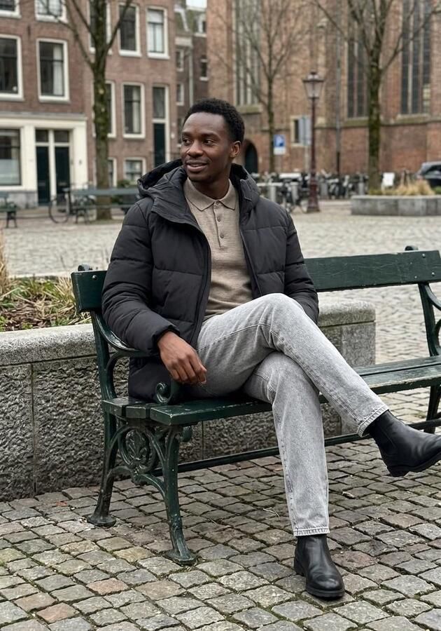 STEFANO LAURAN Enkelboots Heren Pm10 Leer Zwart