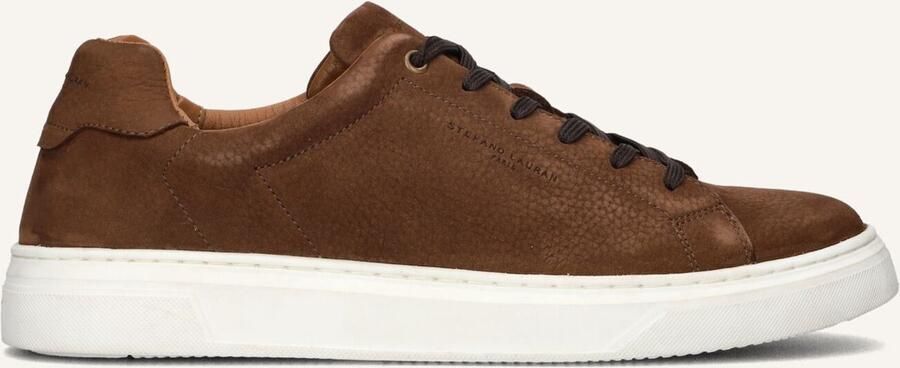 STEFANO LAURAN Lage Sneakers Heren Sl124h600 Maat: 42 Materiaal: Leer Kleur: Bruin