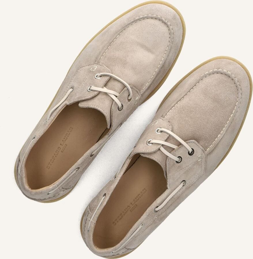 STEFANO LAURAN Veterschoenen Heren Sl4000 Maat: 41 Materiaal: Suède Kleur: Beige - Foto 2