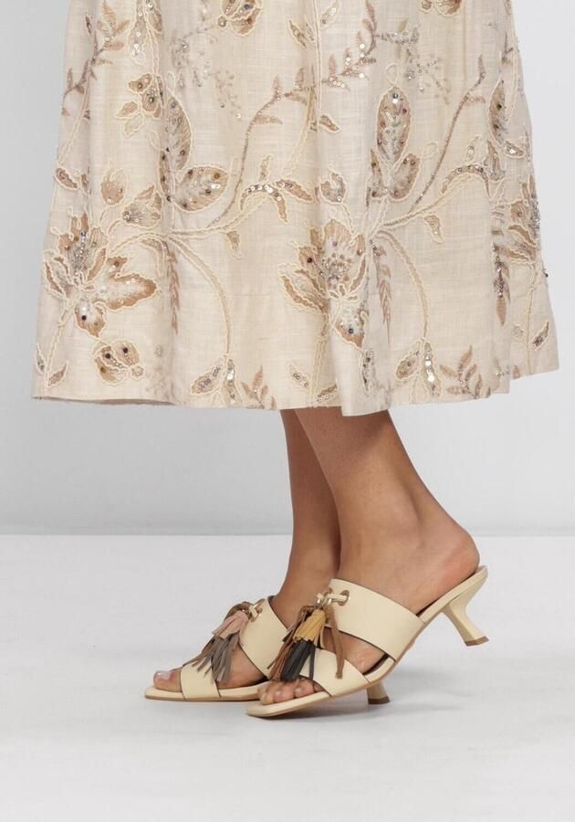 STEFANO LAURAN Muiltjes Dames St2651b Leer Beige - Foto 6