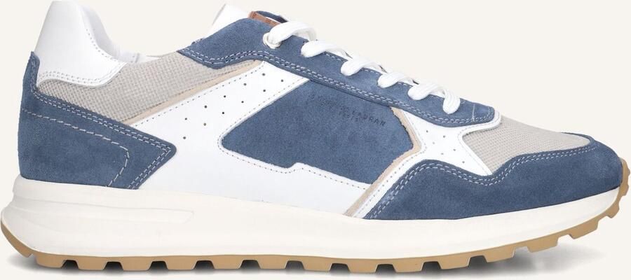 STEFANO LAURAN Lage Sneakers Heren Star 005 Leer Blauw